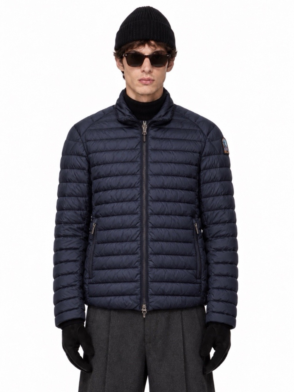 Parajumpers Jacket Dark Navy Black Down Puffer Nylon Sz M Authentic NWT